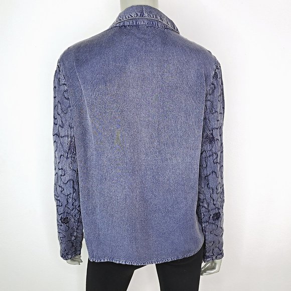 Newport News Womens Jeanology Collection Top Sz 12 - Picture 5 of 7